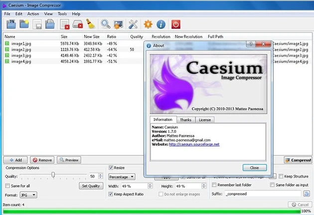 Caesium Image Compressor